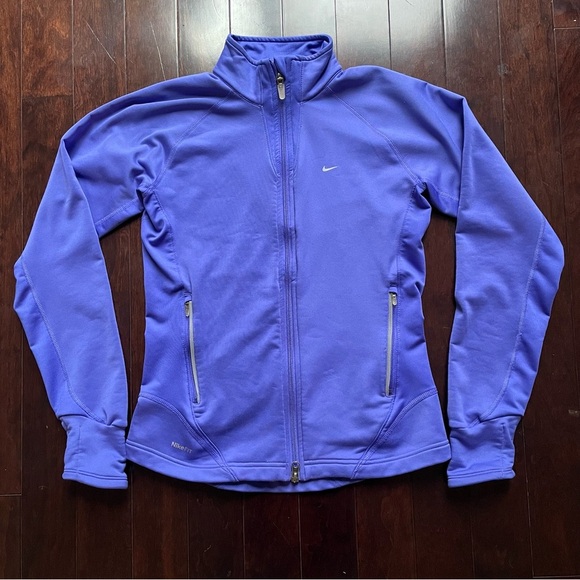 Nike Jackets & Blazers - Nike Fit Dry Sweater Womens Small Full Zip Jacket Athletic Gym workout Jogging